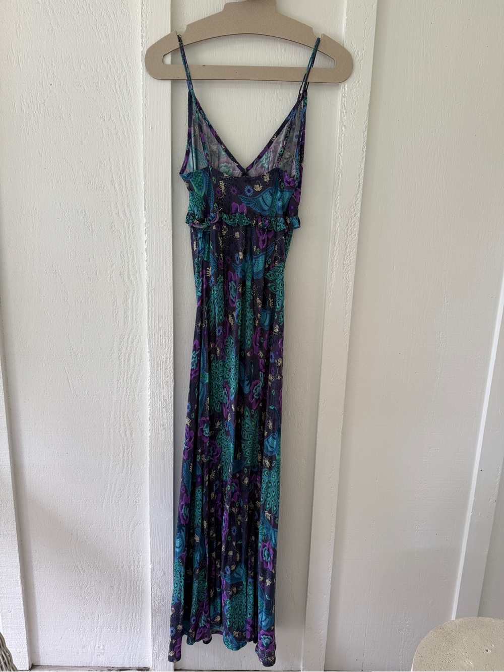 Spell Teal & Purple Floral Paisley Maxi Dress - Picture 2 of 2